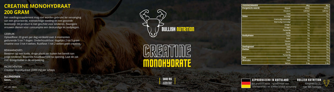 Creatine Monohydraat - 200 Gram