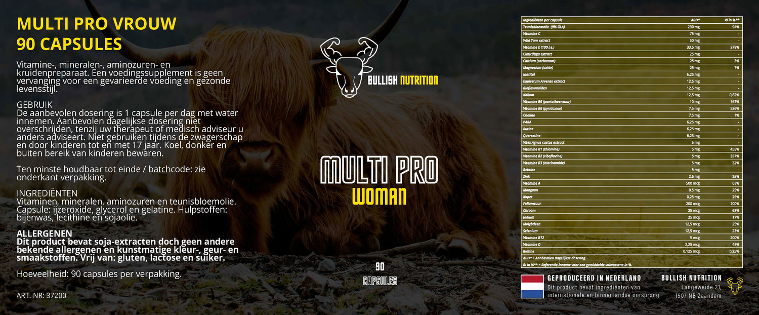 Multi Pro Vrouw - 90 Capsules