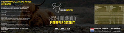 Pre-Workout, Ananas Kokos Banaan - 300 Gram